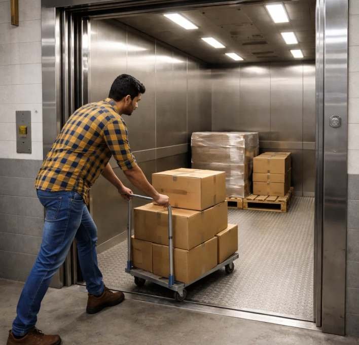 Goods elevators